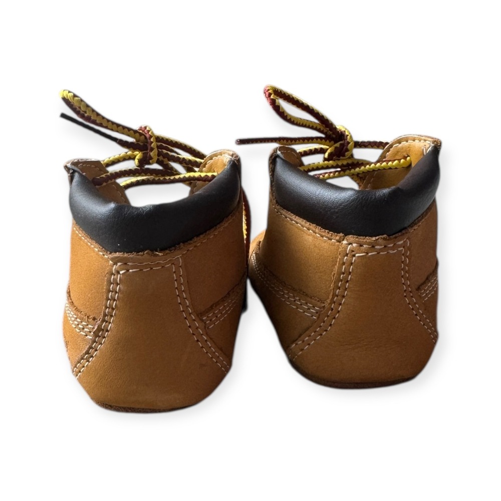 Timberland Infant Crib Booties Size 2 in Wheat Nubuck - Picture 12 of 12